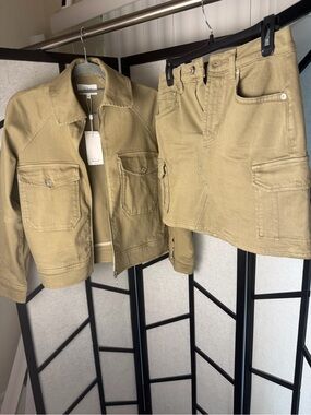 Rails Washed olive khaki Utility Mini Skirt